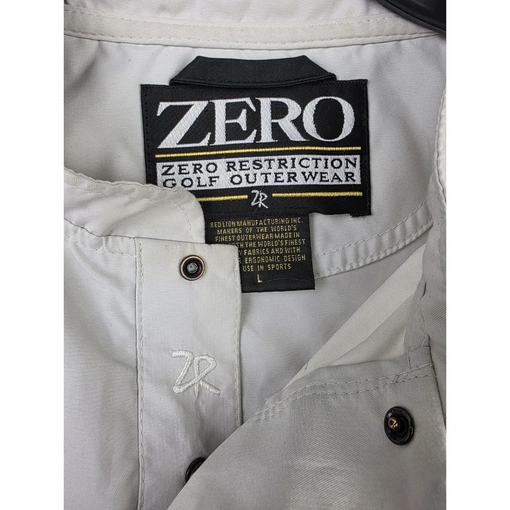 Oakland Hills Ryder Cup USA Zero Restriction 1/4 Zip Beige Pullver Jacket Size L